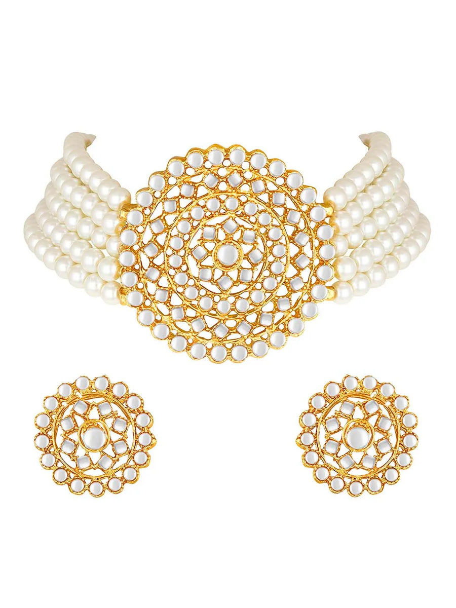 Pearl Choker Set – Classic Elegance Redefined | Peora

