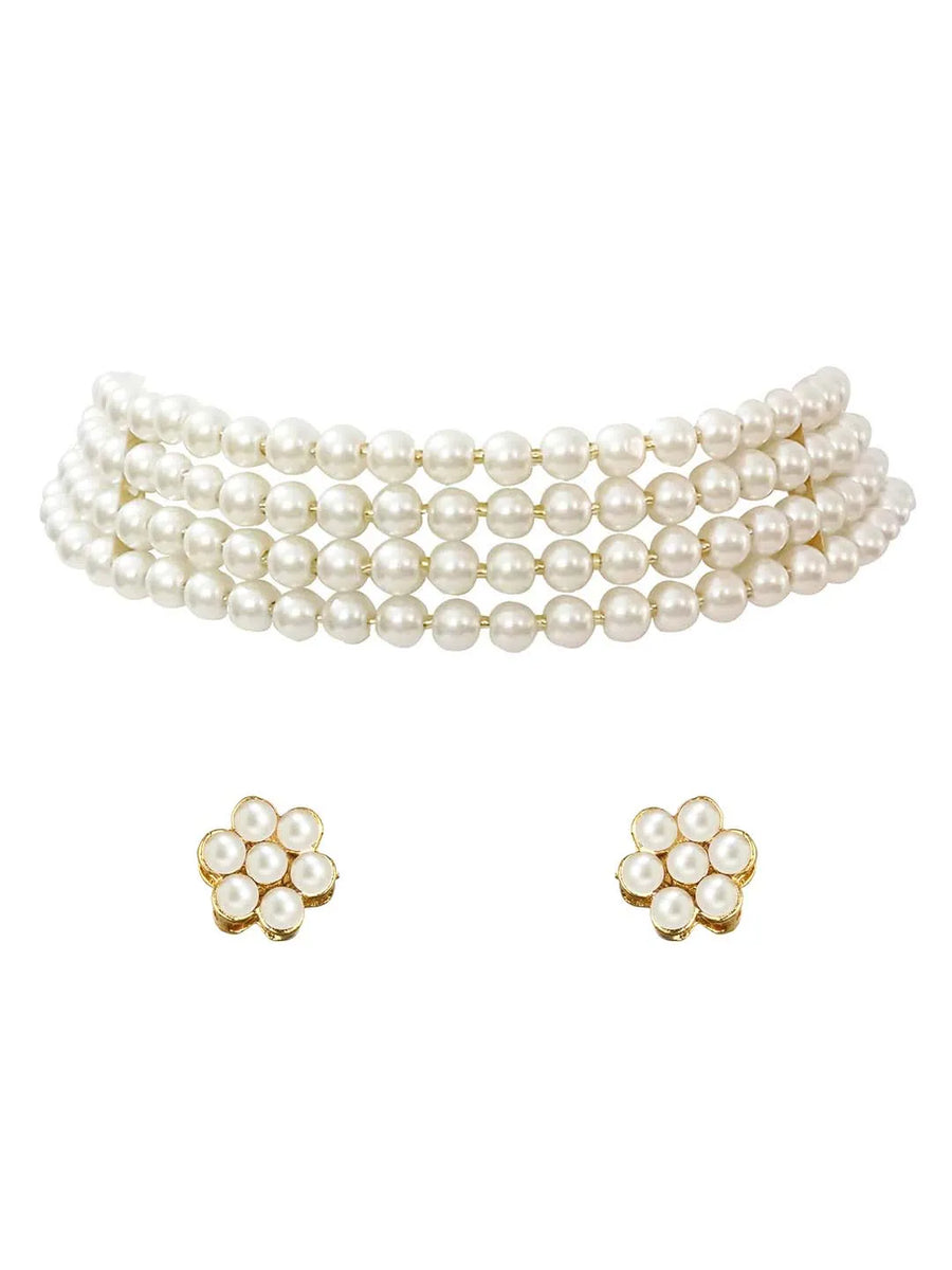 Pearl Choker Set – Graceful & Elegant Jewellery | Peora
