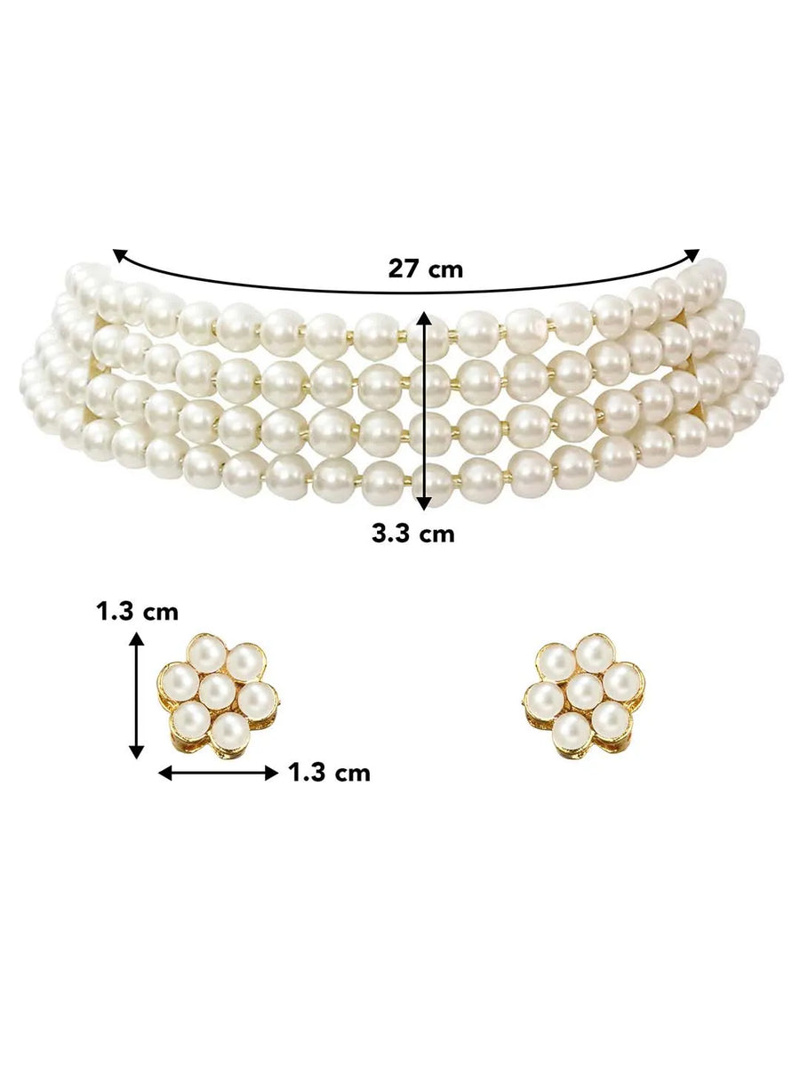 Pearl Choker Set – Graceful & Elegant Jewellery | Peora