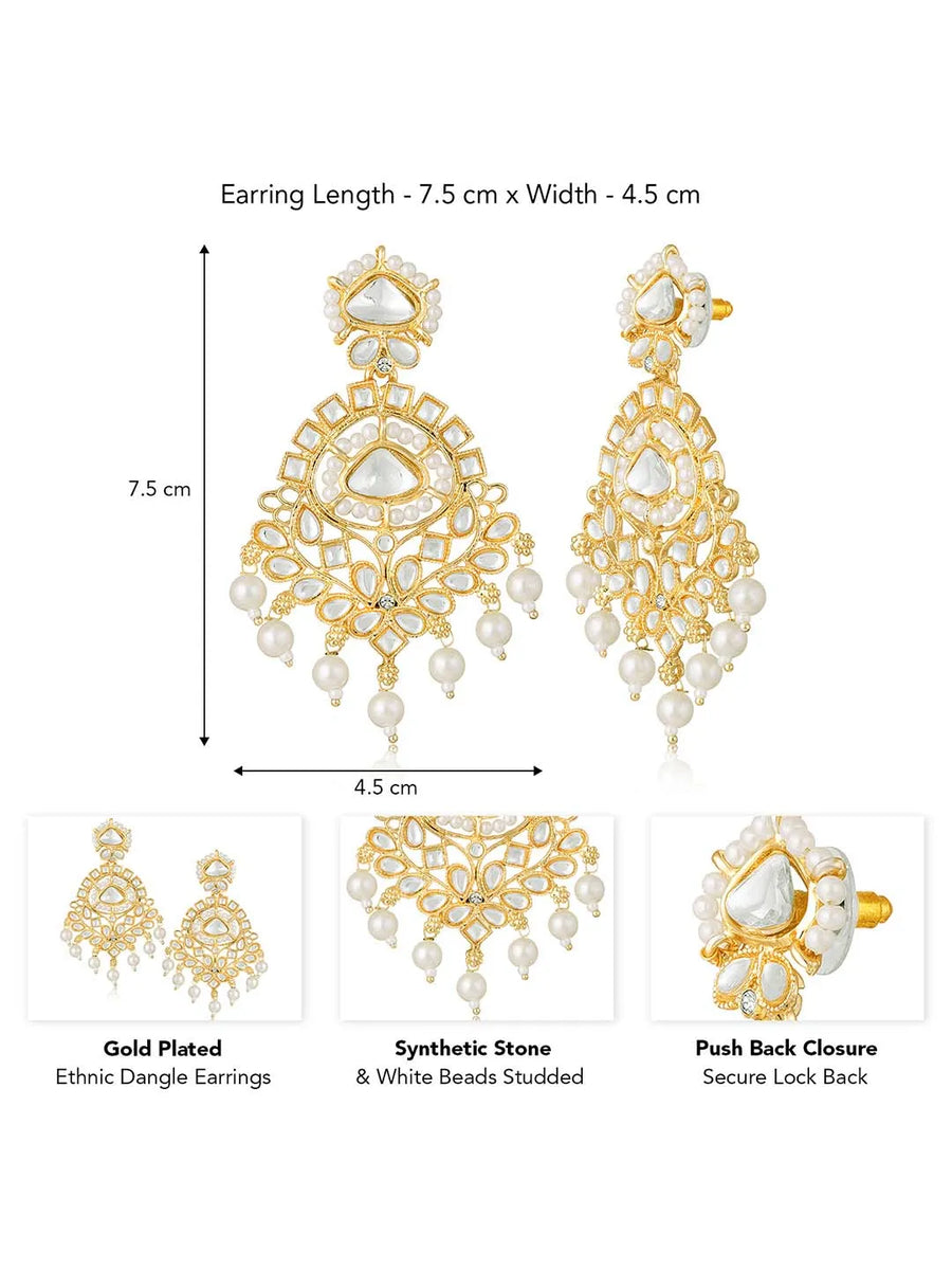 Pearl Aura Dangle Earrings – Sophisticated Jewellery by Peora


