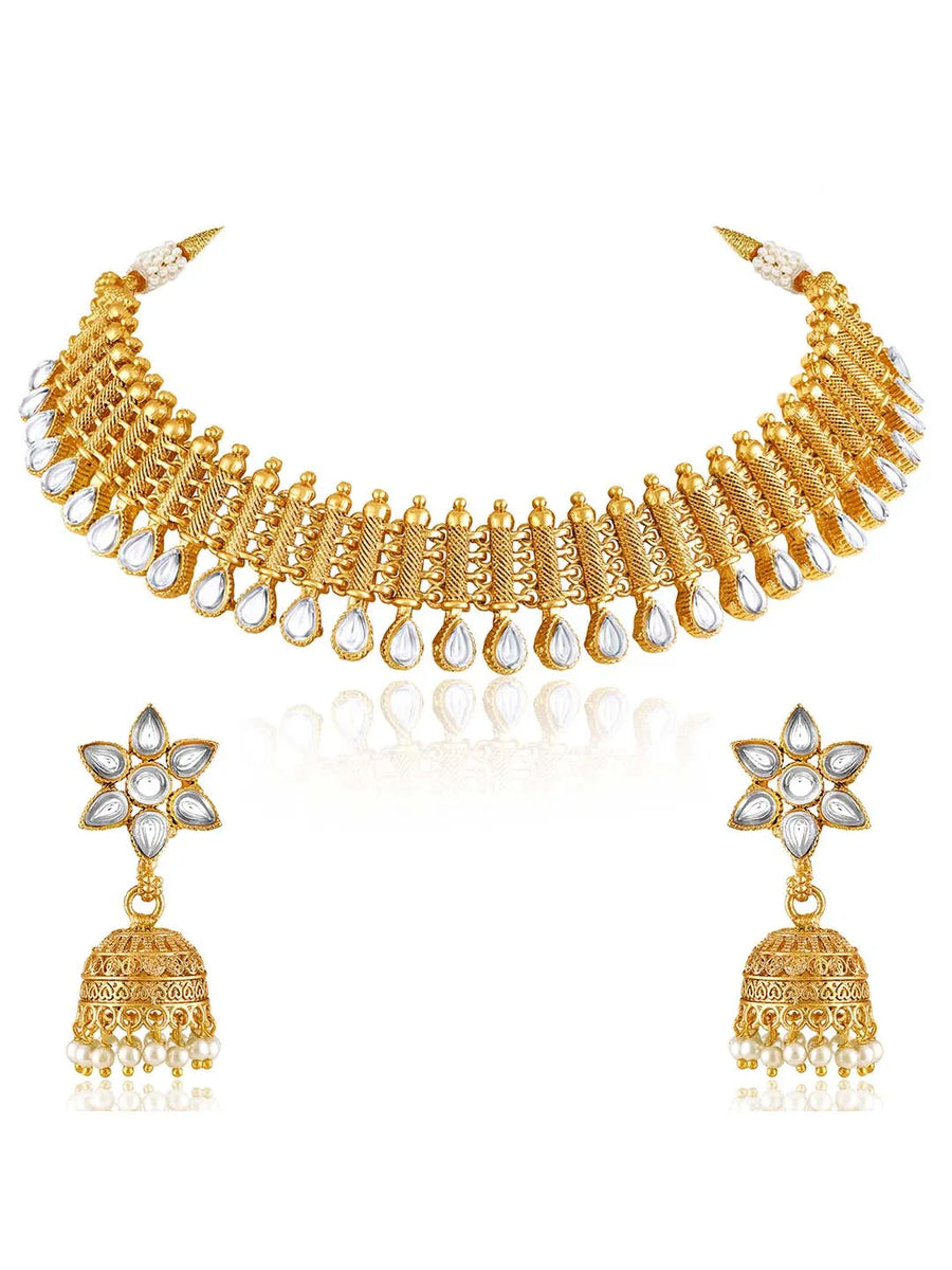 Short Necklace Set – Elegant & Lightweight Jewellery Designs | Peora