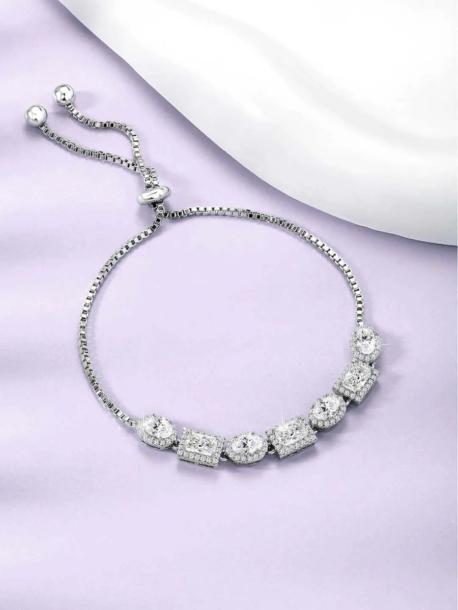 Cubic Zirconia Bracelet – Elegant Stone Jewellery by Peora
