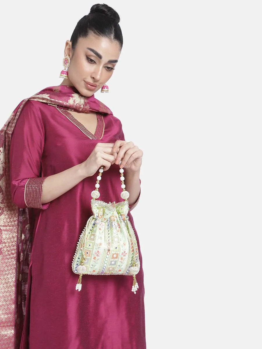 Elegant Wristlet – Stylish Ethnic Clutch for Women | Peora