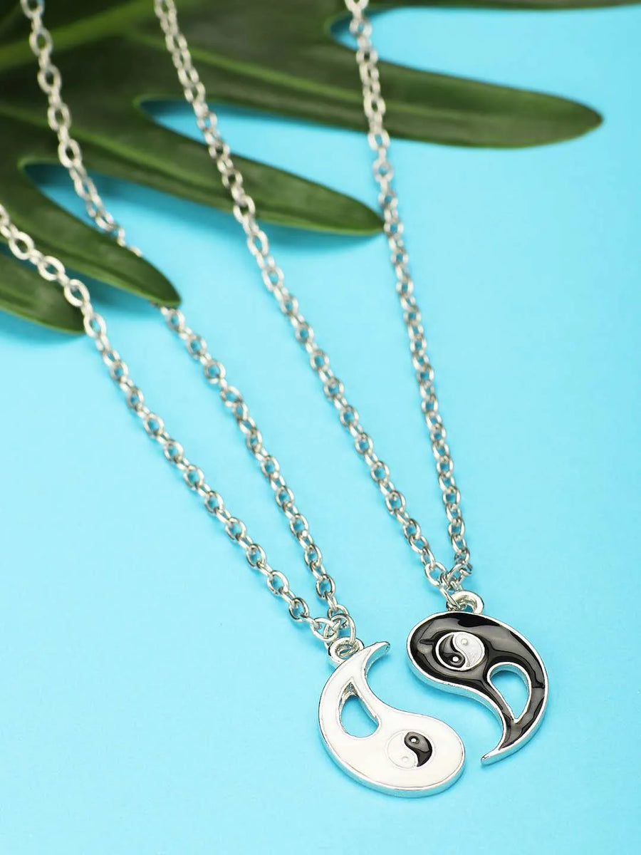 Yin Yang Puzzle Set – Symbolic Couple Jewellery | Peora