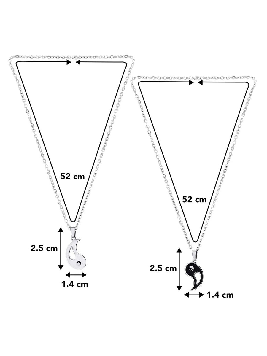 Yin Yang Puzzle Set – Symbolic Couple Jewellery | Peora