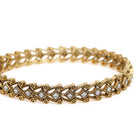 Stylish Zig-Zag Engraved Bangles in White featuring Crystals bangle set 
