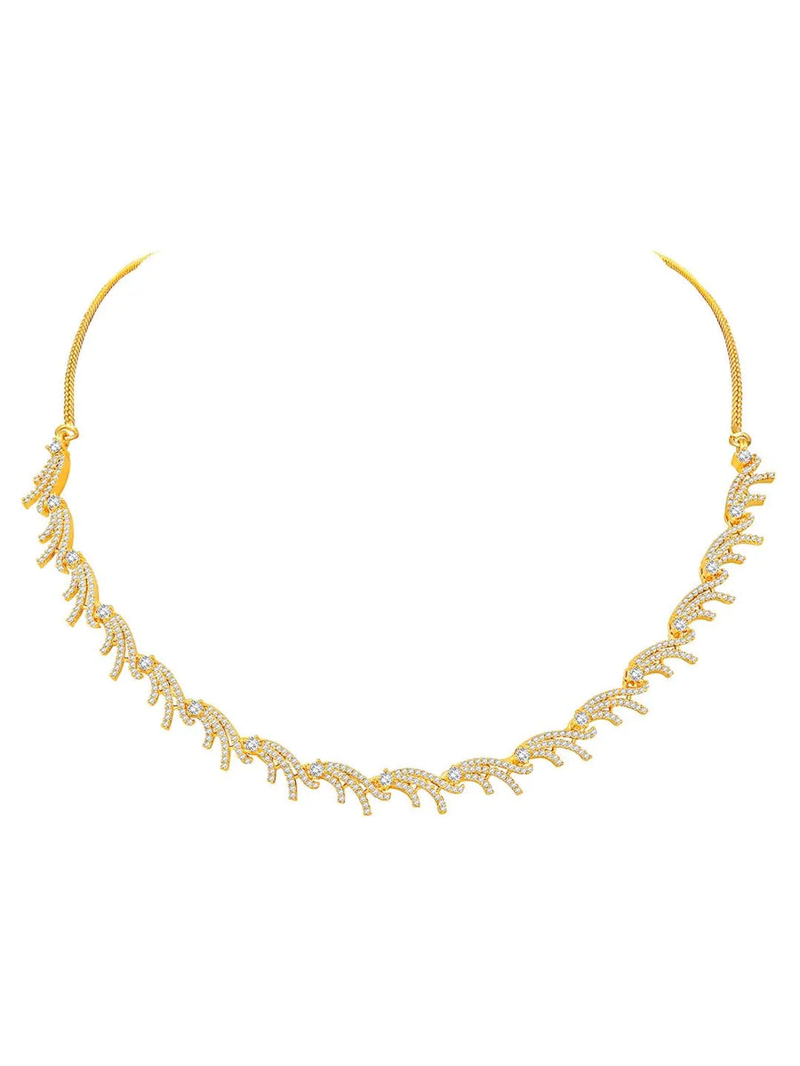 CZ Necklace Set – Luxe Cubic Zirconia Jewellery by Peora
