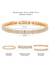 Shimmering CZ Bracelet by Peora | Sparkling Fashion Jewellery for Women

