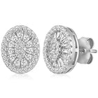 Timeless  Chic CZ Halo Circles - Silver