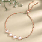 Romantic Hearts CZ Bracelet by Peora – Love-Inspired Fashion Jewellery

