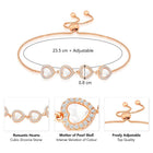 Romantic Hearts CZ Bracelet by Peora – Love-Inspired Fashion Jewellery

