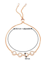 Romantic Hearts CZ Bracelet by Peora – Love-Inspired Fashion Jewellery

