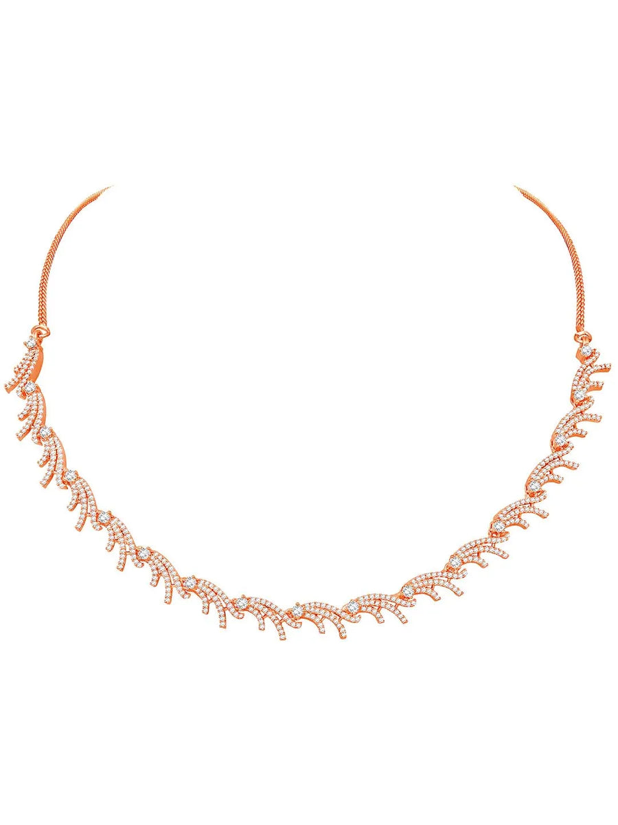 CZ Necklace Set – Luxe Cubic Zirconia Jewellery by Peora
