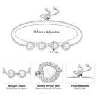 Romantic Hearts CZ Bracelet by Peora – Love-Inspired Fashion Jewellery

