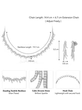 CZ Necklace Set – Luxe Cubic Zirconia Jewellery by Peora
