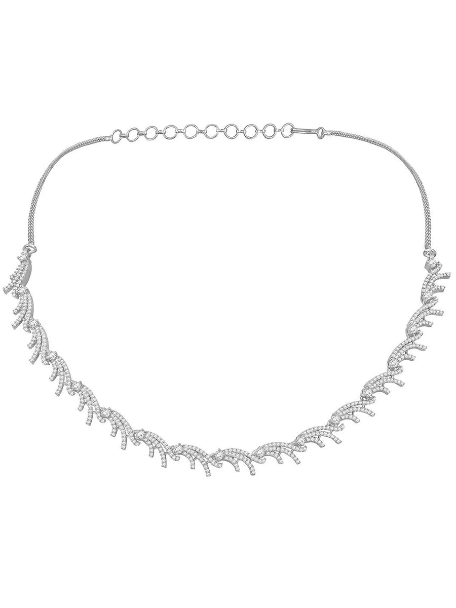 CZ Necklace Set – Luxe Cubic Zirconia Jewellery by Peora
