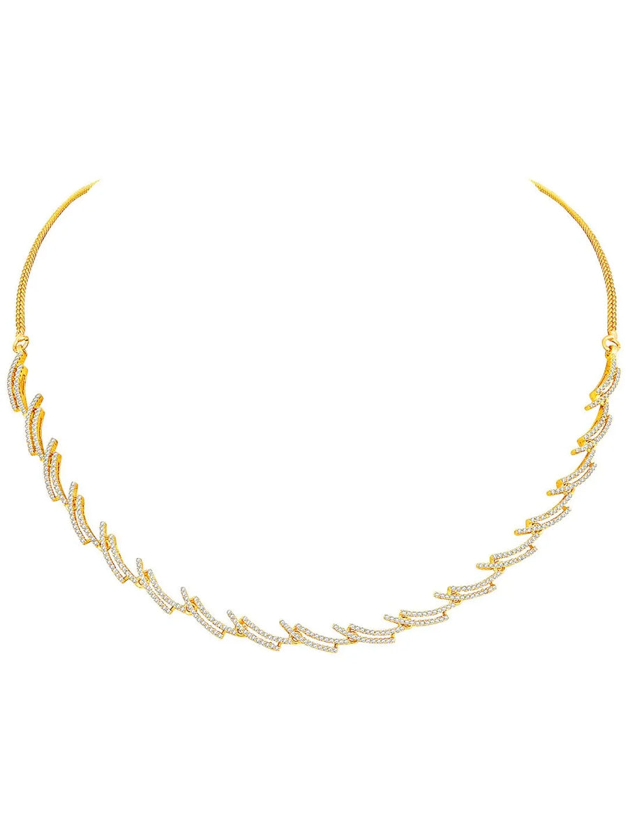 CZ Necklace Set – Dazzling Stone Jewellery by Peora
