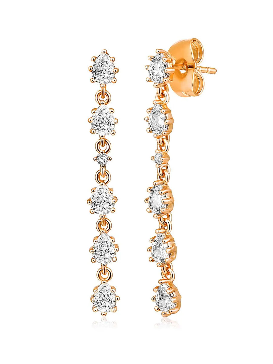 CZ Drop Earrings by Peora – Elegant Style Fashion Jewellery

