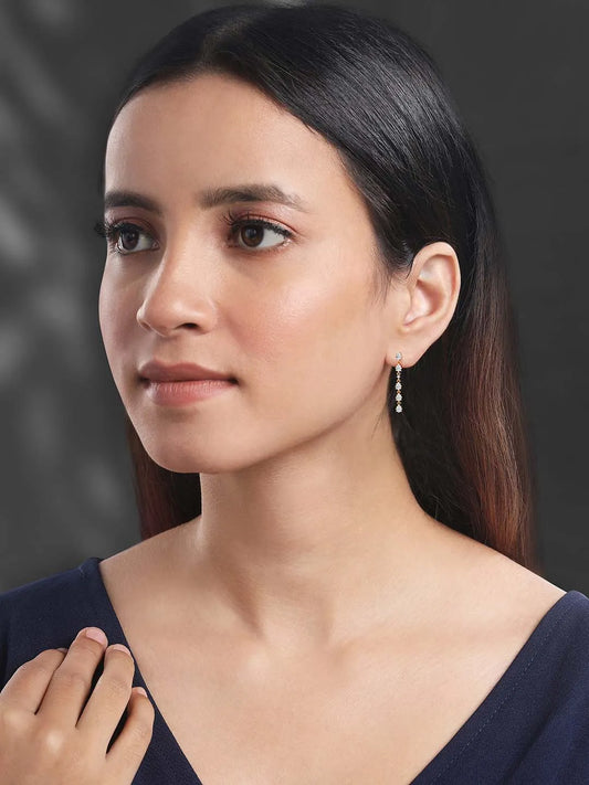 CZ Drop Earrings by Peora – Elegant Style Fashion Jewellery

