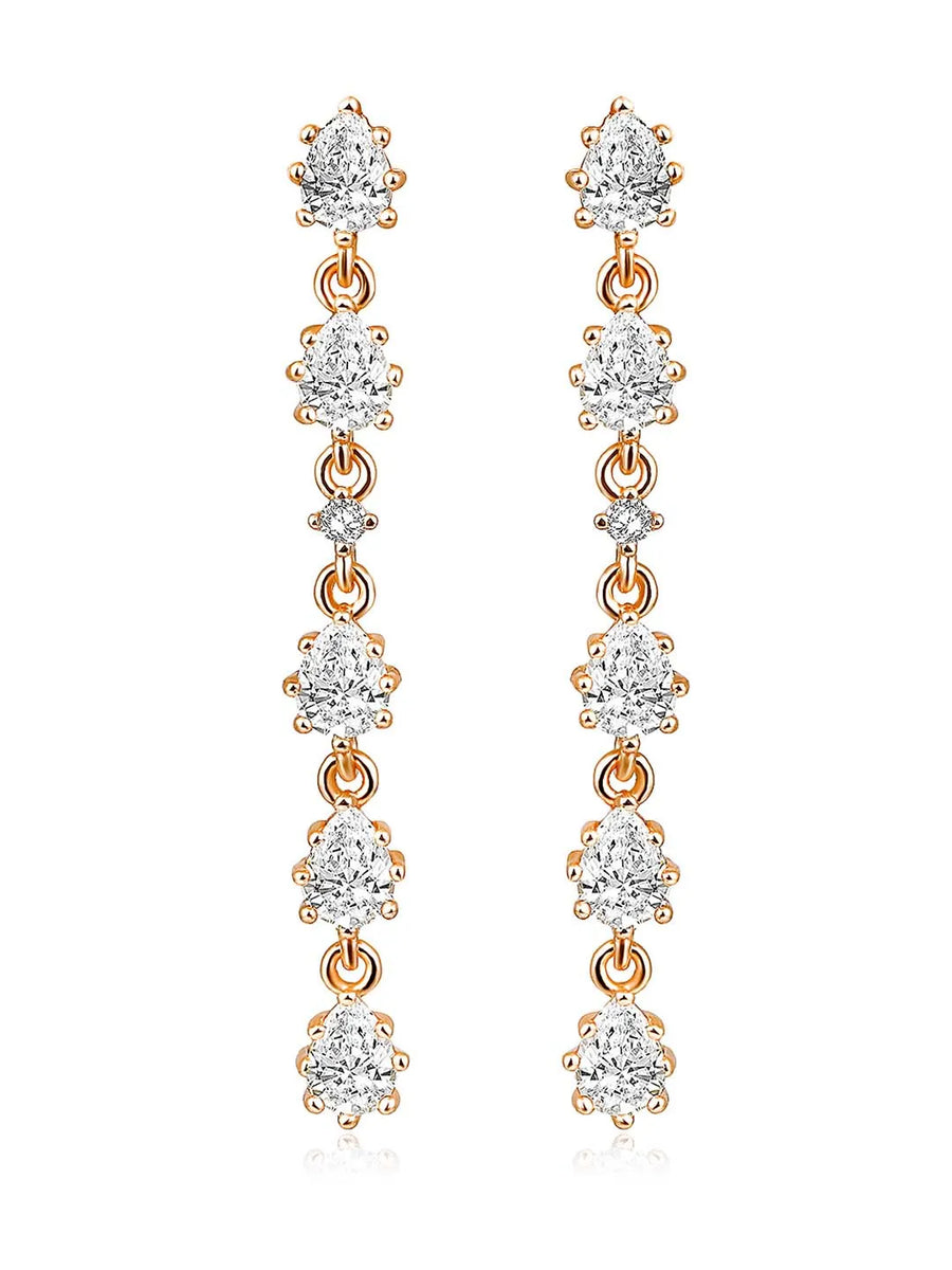 CZ Drop Earrings by Peora – Elegant Style Fashion Jewellery

