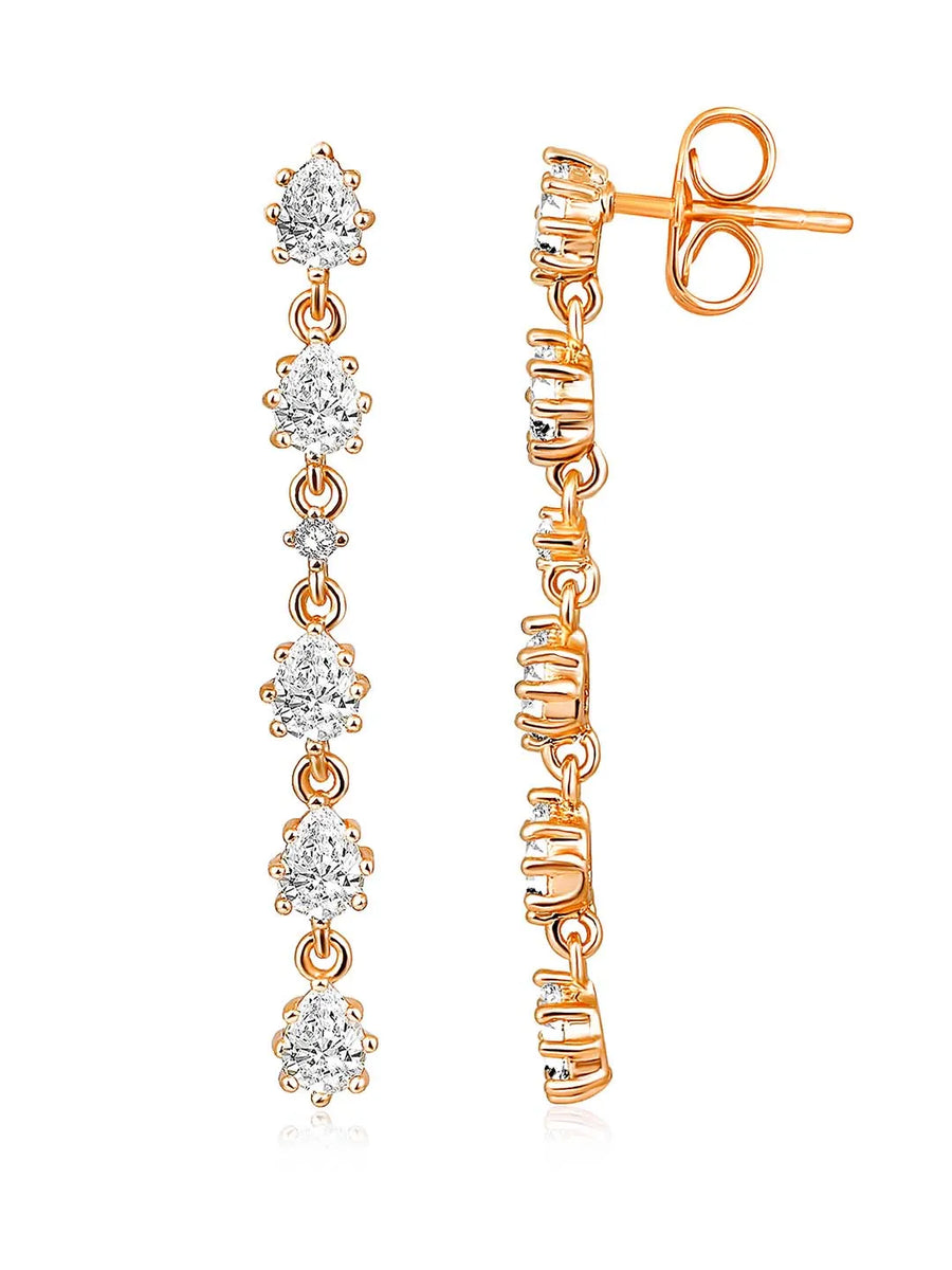 CZ Drop Earrings by Peora – Elegant Style Fashion Jewellery

