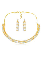 CZ Necklace Set – Sparkling Cubic Zirconia Elegance | Peora
