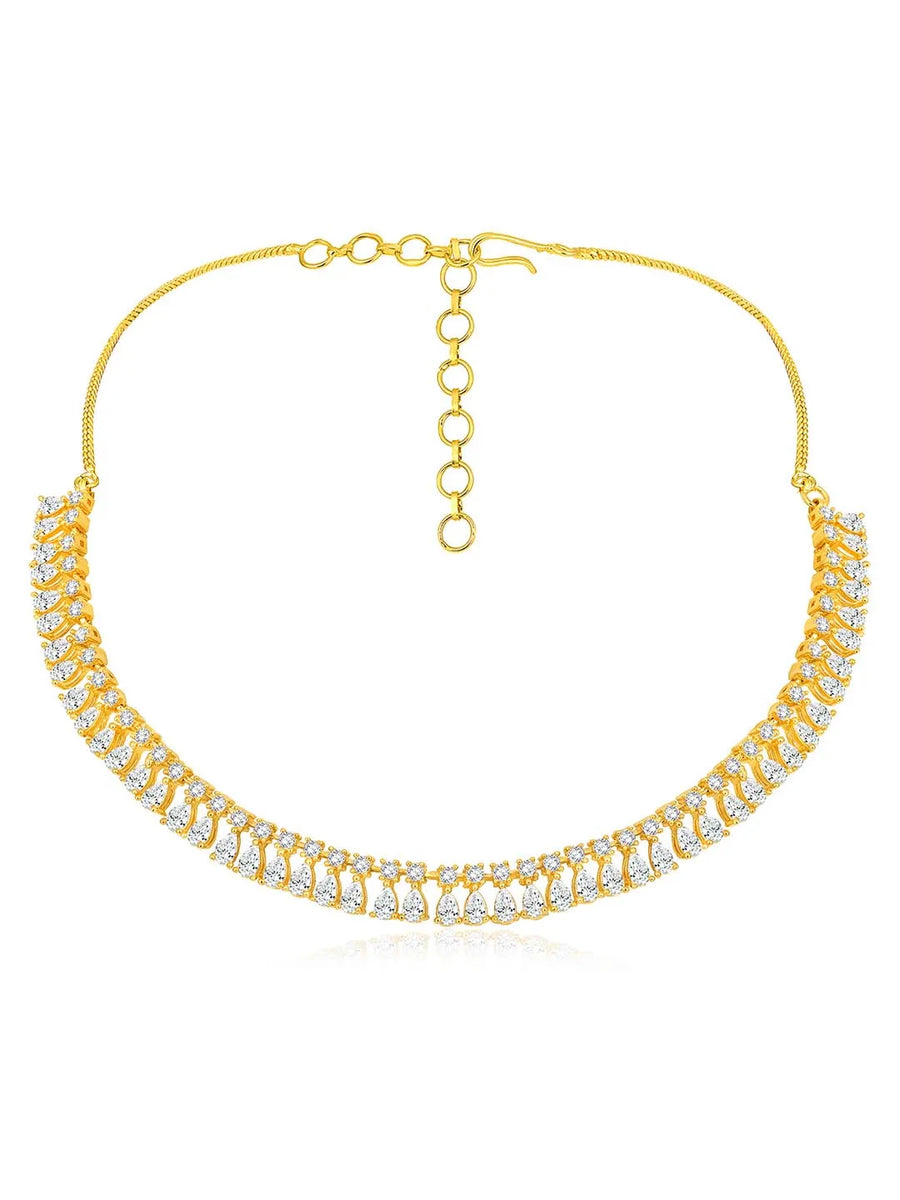 CZ Necklace Set – Sparkling Cubic Zirconia Elegance | Peora
