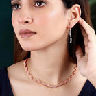 CZ Necklace Set – Dazzling Stone Jewellery by Peora
