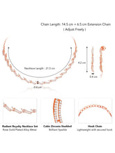 CZ Necklace Set – Dazzling Stone Jewellery by Peora
