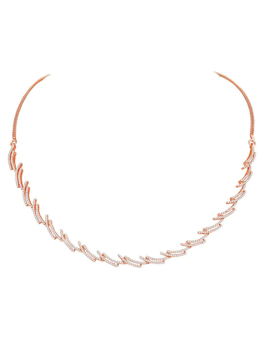 CZ Necklace Set – Dazzling Stone Jewellery by Peora
