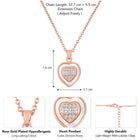 Heart CZ Necklace Set by Peora – Romantic Fashion Jewellery

