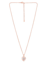 Heart CZ Necklace Set by Peora – Romantic Fashion Jewellery

