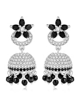 CZ Jhumki Earrings – Traditional CZ Jewelry by Peora

