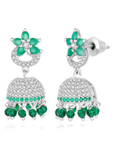 CZ Jhumki Earrings – Traditional CZ Jewelry by Peora

