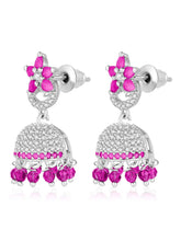 CZ Jhumki Earrings – Traditional CZ Jewelry by Peora

