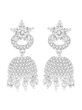 CZ Jhumki Earrings – Traditional CZ Jewellery by Peora