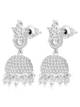 CZ Jhumki Earrings – Traditional CZ Jewellery by Peora