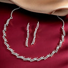 CZ Necklace Set – Dazzling Stone Jewellery by Peora
