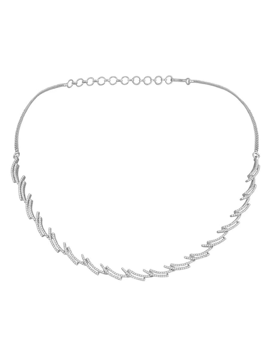 CZ Necklace Set – Dazzling Stone Jewellery by Peora
