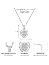 Heart CZ Necklace Set by Peora – Romantic Fashion Jewellery

