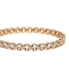 Classic Sparkle CZ Bangle Pair in White featuring Crystals bangle set 
