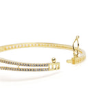 Elegant CZ Studded Kada Bracelet in Gold featuring Cubic Zirconia kada bracelet  
