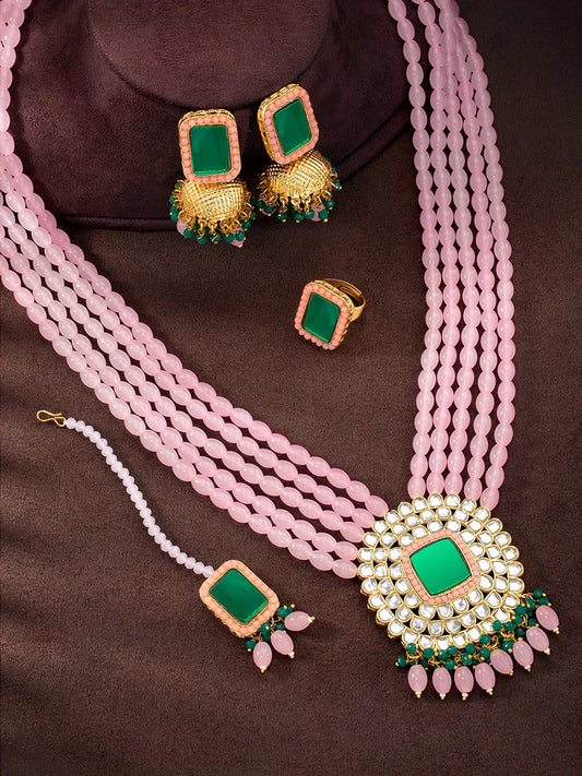 Long Necklace Set by Peora – Graceful Designs for Grand Occasions