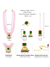 Long Necklace Set by Peora – Graceful Designs for Grand Occasions