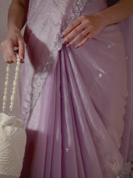 Lustrous Carry Pearl & Stones Potli Bag - White