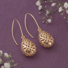 Gold Plated Radiant Statement Earrings