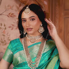Lush Charms Kundan & Beads Bridal Set - White