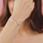 Shimmering CZ Round Chain Bracelet