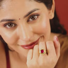 Crimson Royalty Bold Stone Ring