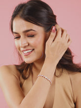 CZ Cluster & Mother of Pearl  Bracelet